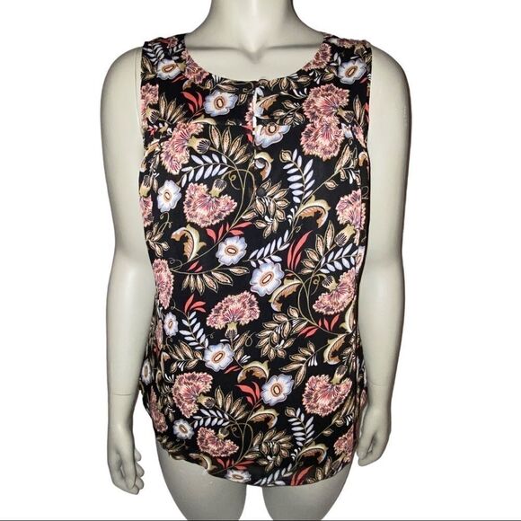 Christopher & Banks Floral Sleeveless Blouse PS - Picture 1 of 3